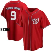 Dee Strange-Gordon Men's Washington Nationals Red Replica Alternate Jersey