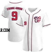 Dee Strange-Gordon Men's Washington Nationals White Authentic Alternate Jersey