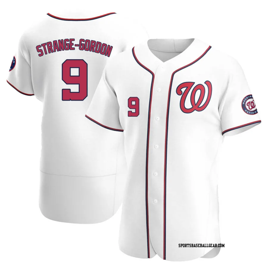 Dee Strange-Gordon Men's Washington Nationals White Authentic Home Jersey