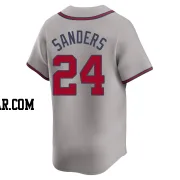 Deion Sanders Men's Atlanta Braves Gray Limited Away Jersey