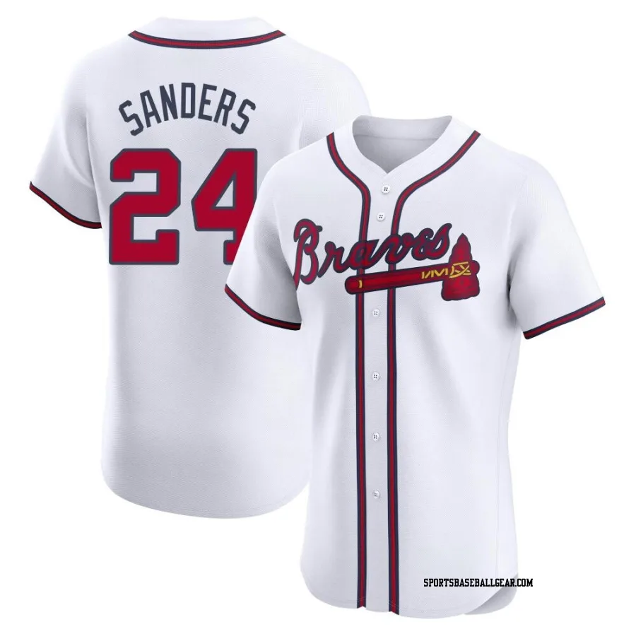 Deion Sanders Men's Atlanta Braves White Elite Home Jersey