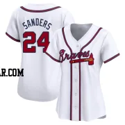 Deion Sanders Women's Atlanta Braves White Limited Home Jersey