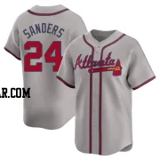 Deion Sanders Youth Atlanta Braves Gray Limited Away Jersey