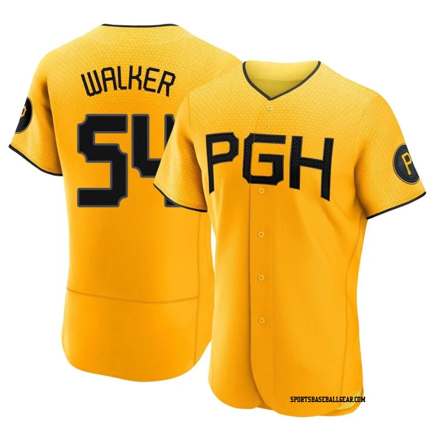 Deion Walker Men's Pittsburgh Pirates Gold Authentic 2023 City Connect Jersey