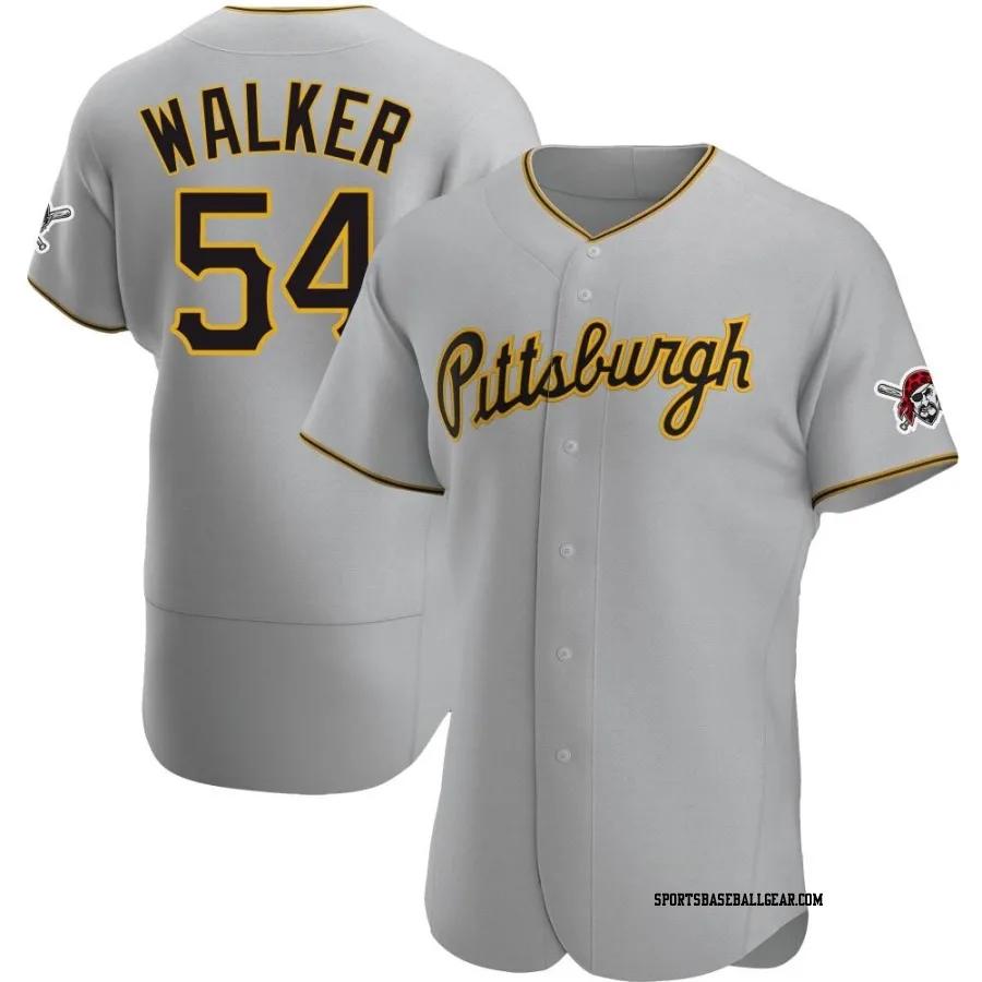 Deion Walker Men's Pittsburgh Pirates Gray Authentic Road Jersey