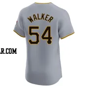 Deion Walker Men's Pittsburgh Pirates Gray Elite Road Jersey