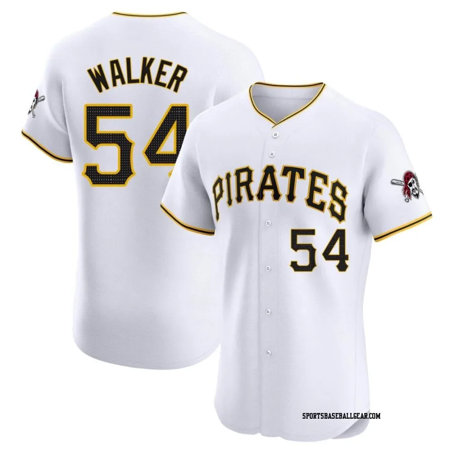 Deion Walker Men's Pittsburgh Pirates White Elite Home Jersey