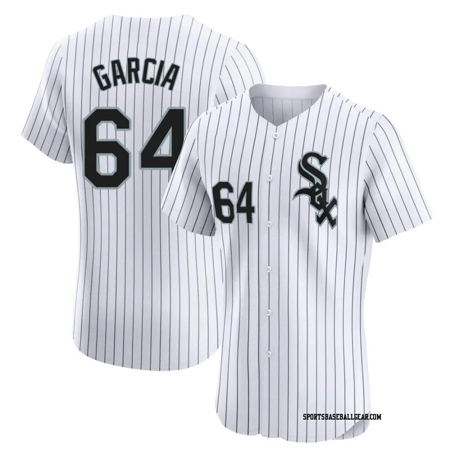 Deivi Garcia Men's Chicago White Sox White Elite Home Jersey