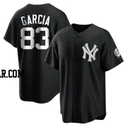 Deivi Garcia Men's New York Yankees Black/White Replica Jersey