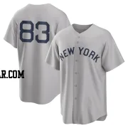 Deivi Garcia Men's New York Yankees Gray Replica 2021 Field of Dreams Jersey