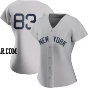 Deivi Garcia Women's New York Yankees Gray Authentic 2021 Field of Dreams Jersey