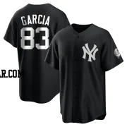 Deivi Garcia Youth New York Yankees Black/White Replica Jersey