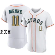 Denis Menke Men's Houston Astros Gold Authentic White 2023 Collection Jersey