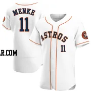 Denis Menke Men's Houston Astros White Authentic Home Jersey