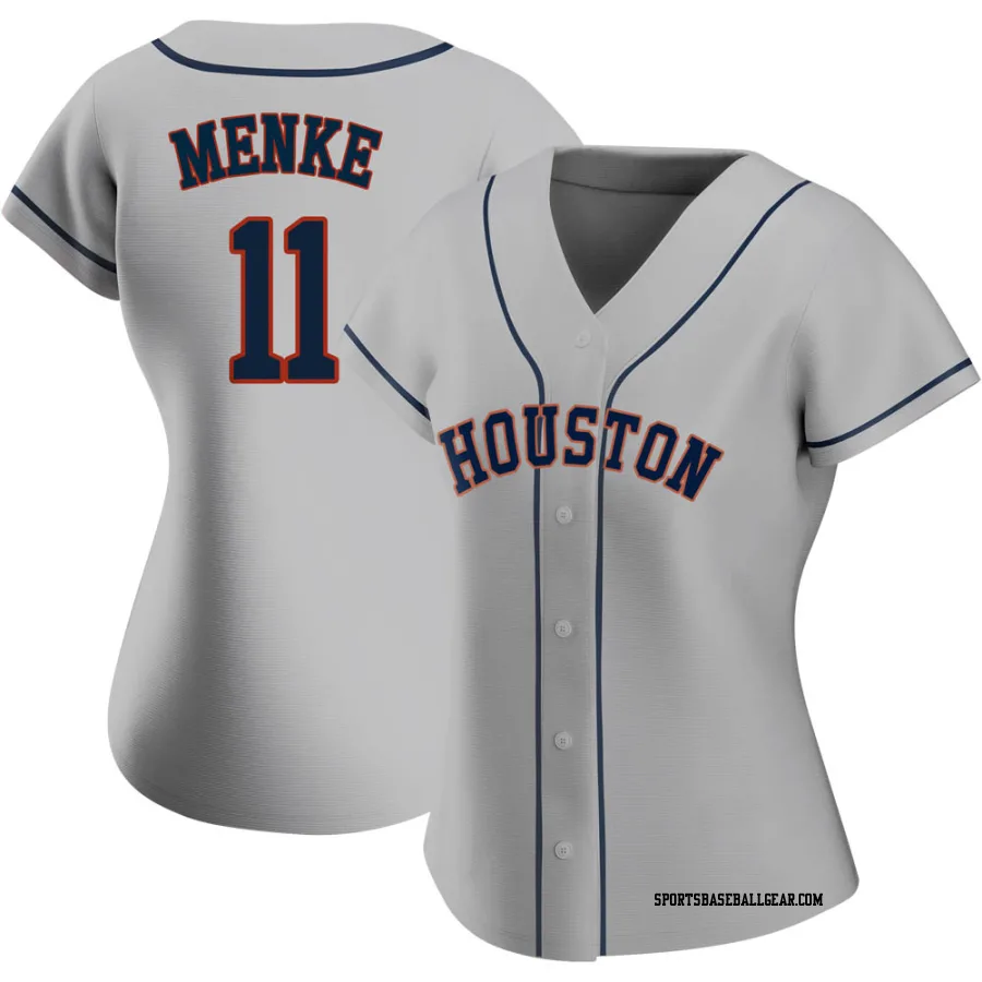 Denis Menke Women's Houston Astros Gray Replica Road 2020 Jersey