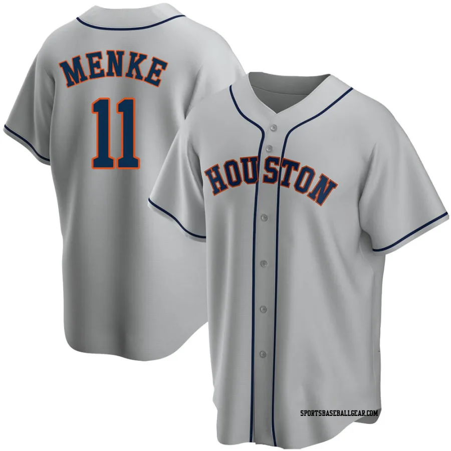 Denis Menke Youth Houston Astros Gray Replica Road Jersey