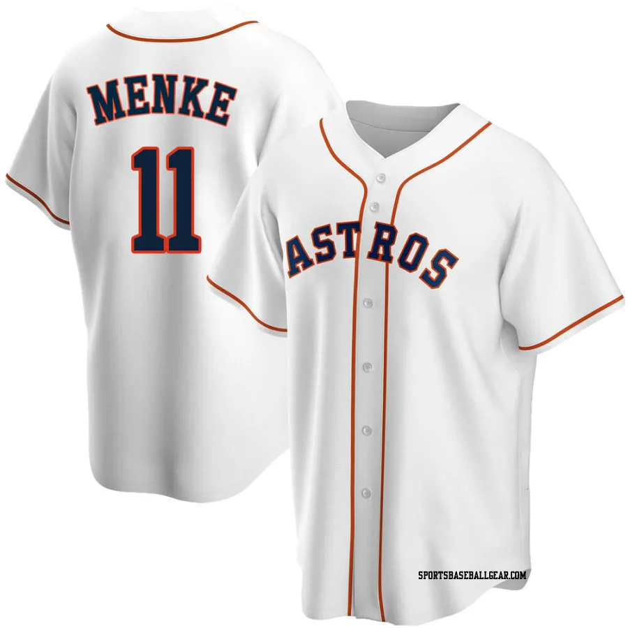 Denis Menke Youth Houston Astros White Replica Home Jersey