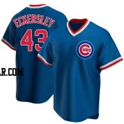 Dennis Eckersley Men's Chicago Cubs Royal Replica Road Cooperstown Collection Jersey