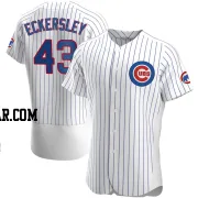 Dennis Eckersley Men's Chicago Cubs White Authentic Home Jersey