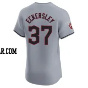 Dennis Eckersley Men's Cleveland Guardians Gray Elite Road Jersey