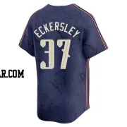 Dennis Eckersley Men's Cleveland Guardians Navy Limited 2024 City Connect Jersey