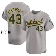 Dennis Eckersley Men's Oakland Athletics Gray Limited Away Jersey