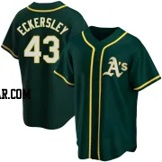 Dennis Eckersley Men's Oakland Athletics Green Replica Alternate Jersey