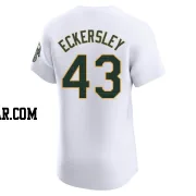 Dennis Eckersley Men's Oakland Athletics White Elite Home Jersey