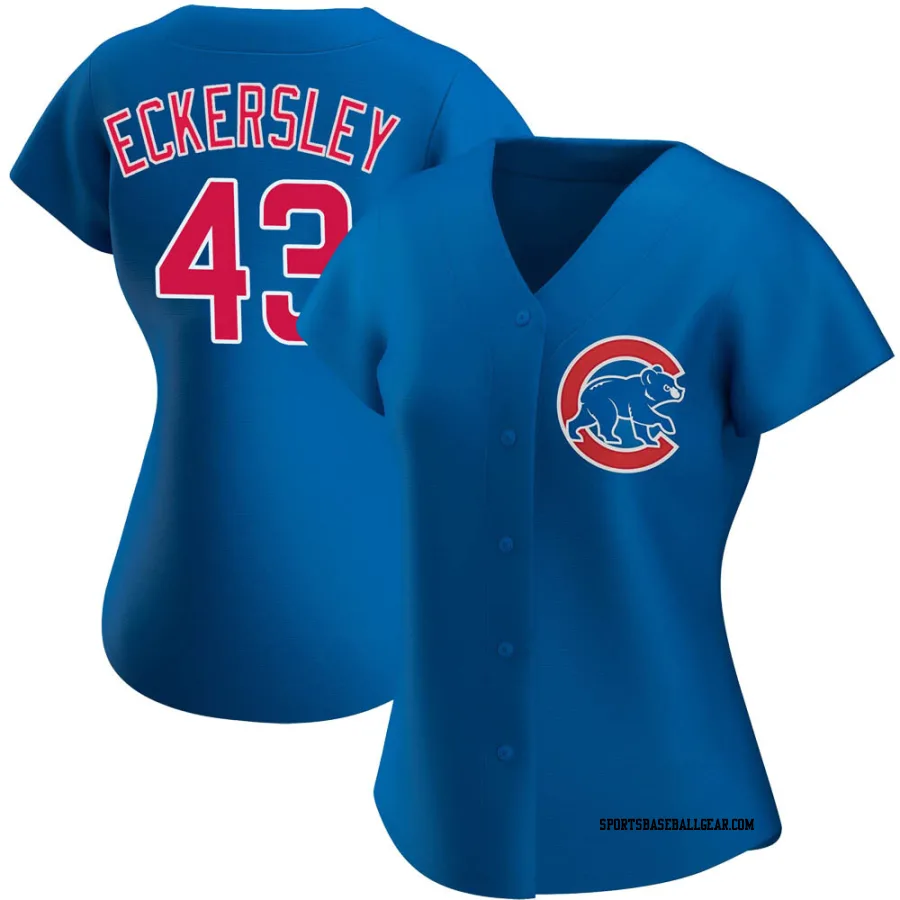 Dennis Eckersley Women's Chicago Cubs Royal Authentic Alternate Jersey