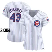 Dennis Eckersley Women's Chicago Cubs White Limited Home Jersey