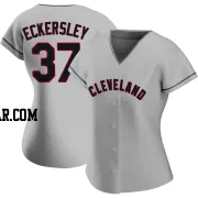 Dennis Eckersley Women's Cleveland Guardians Gray Authentic Road Jersey