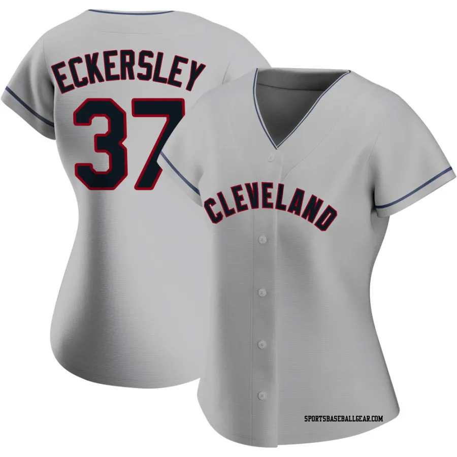 Dennis Eckersley Women's Cleveland Guardians Gray Authentic Road Jersey