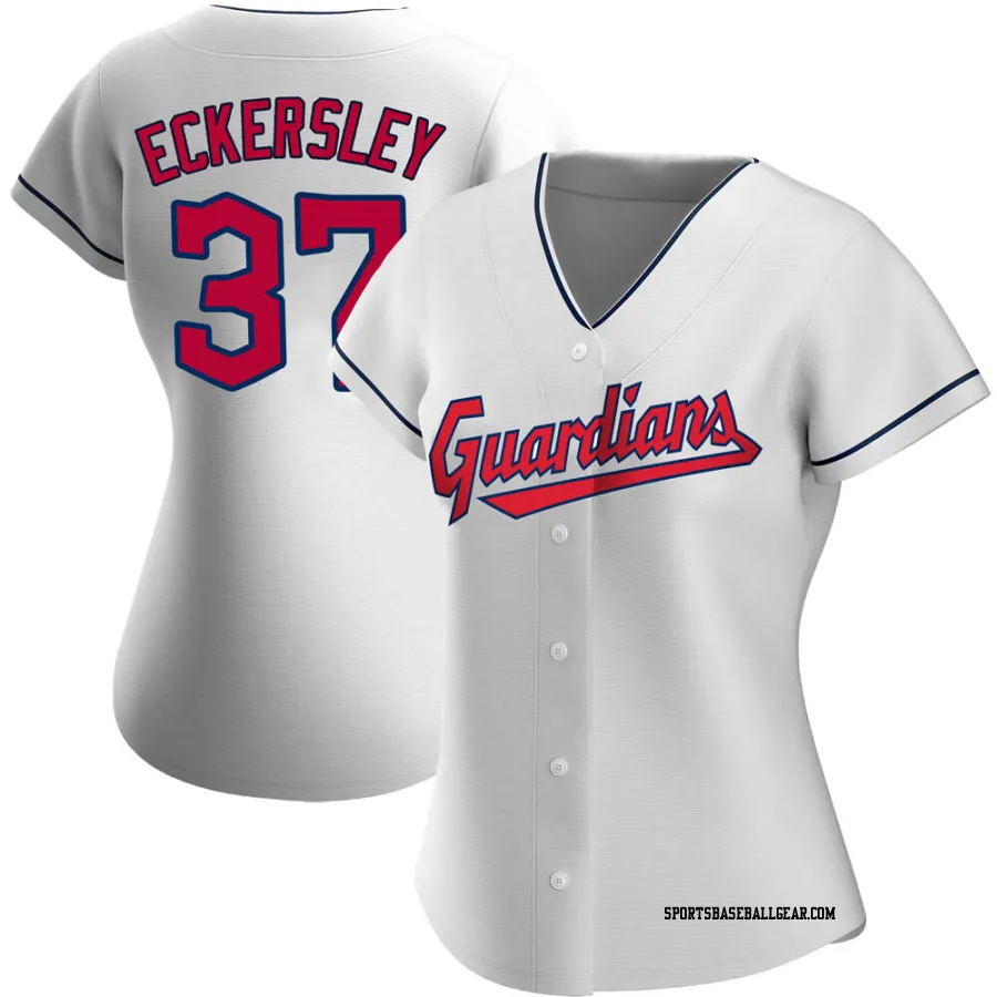 Dennis Eckersley Women's Cleveland Guardians White Replica Home Jersey