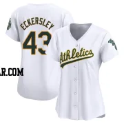 Dennis Eckersley Women's Oakland Athletics White Limited Home Jersey