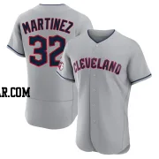 Dennis Martinez Men's Cleveland Guardians Gray Authentic Road Jersey