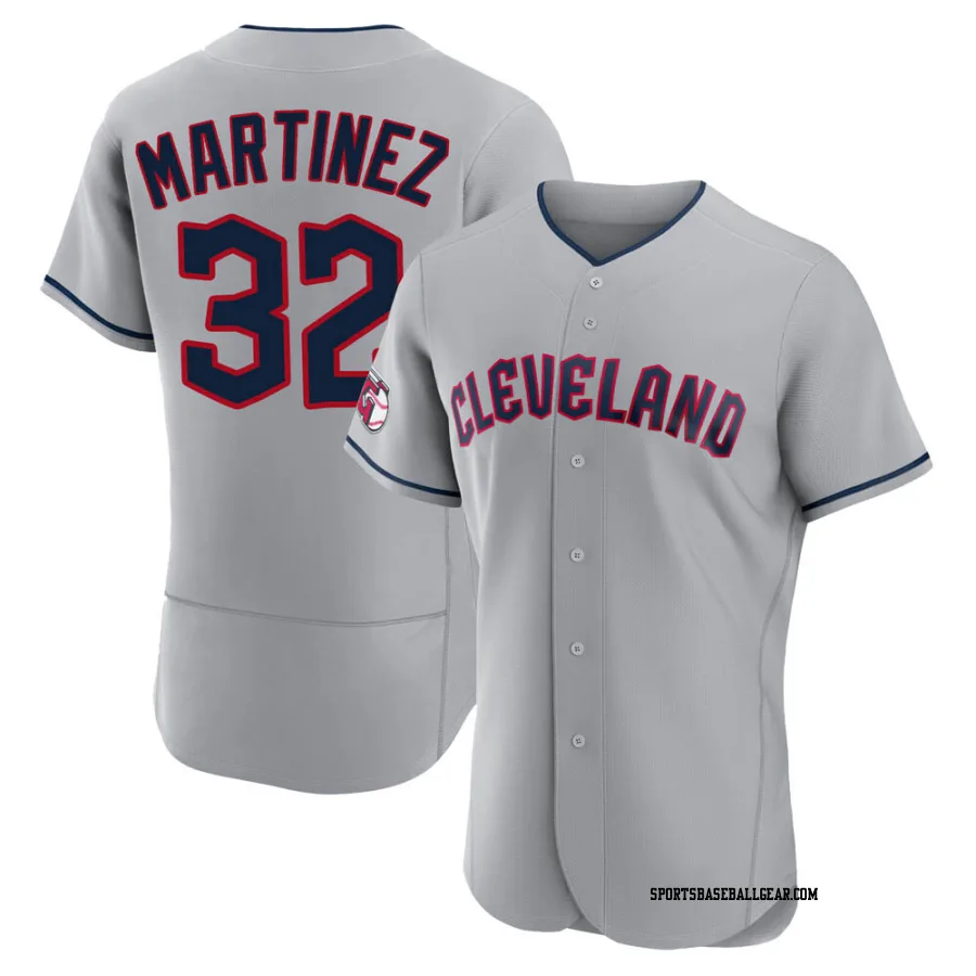 Dennis Martinez Men's Cleveland Guardians Gray Authentic Road Jersey