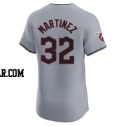 Dennis Martinez Men's Cleveland Guardians Gray Elite Road Jersey