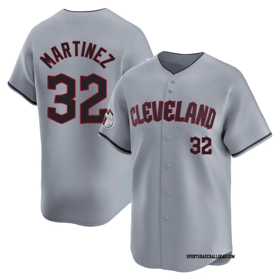 Dennis Martinez Men's Cleveland Guardians Gray Limited Road Jersey