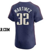 Dennis Martinez Men's Cleveland Guardians Navy Elite 2024 City Connect Jersey