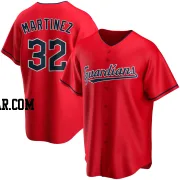 Dennis Martinez Men's Cleveland Guardians Red Replica Alternate Jersey