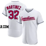 Dennis Martinez Men's Cleveland Guardians White Authentic Home Jersey