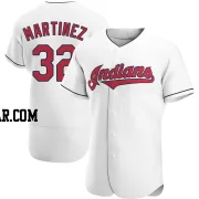 Dennis Martinez Men's Cleveland Guardians White Authentic Home Jersey