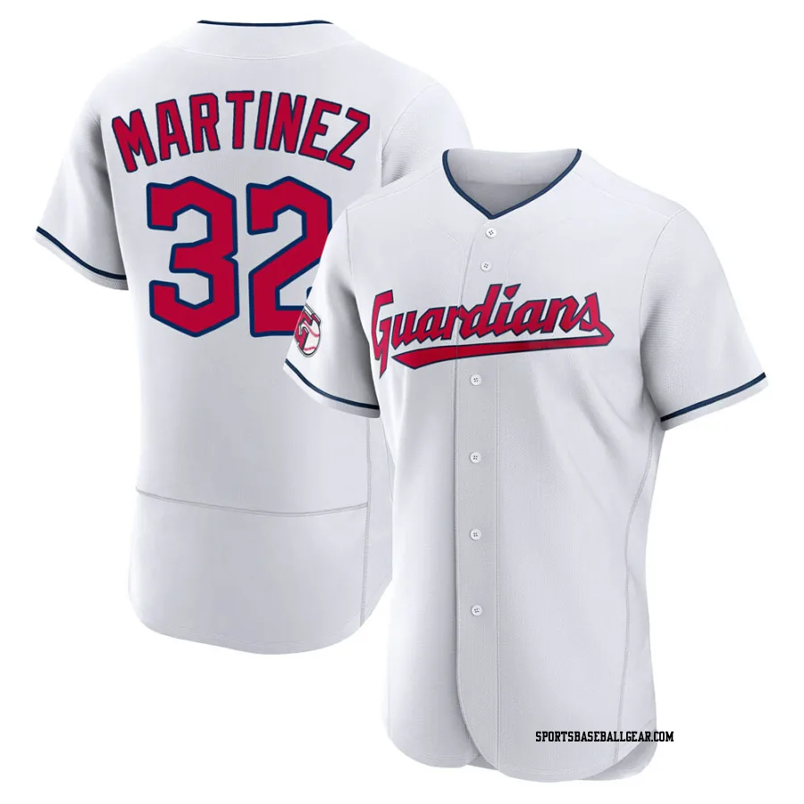 Dennis Martinez Men's Cleveland Guardians White Authentic Home Jersey