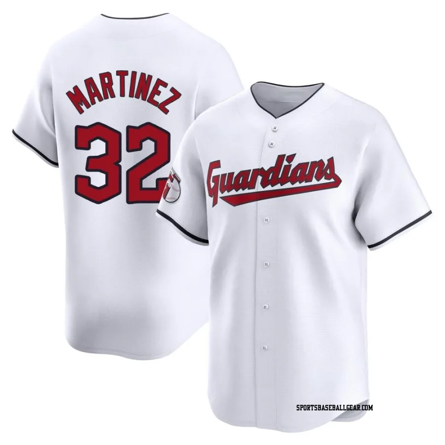 Dennis Martinez Men's Cleveland Guardians White Limited Home Jersey