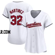 Dennis Martinez Women's Cleveland Guardians White Limited Home Jersey