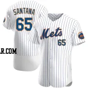 Dennis Santana Men's New York Mets White Authentic Home Jersey