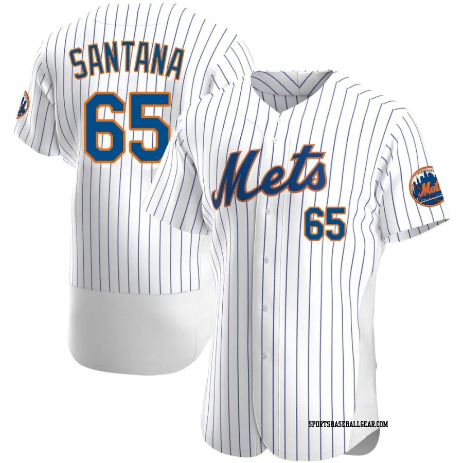 Dennis Santana Men's New York Mets White Authentic Home Jersey