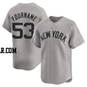 Dennis Santana Men's New York Yankees Gray Limited Away Jersey