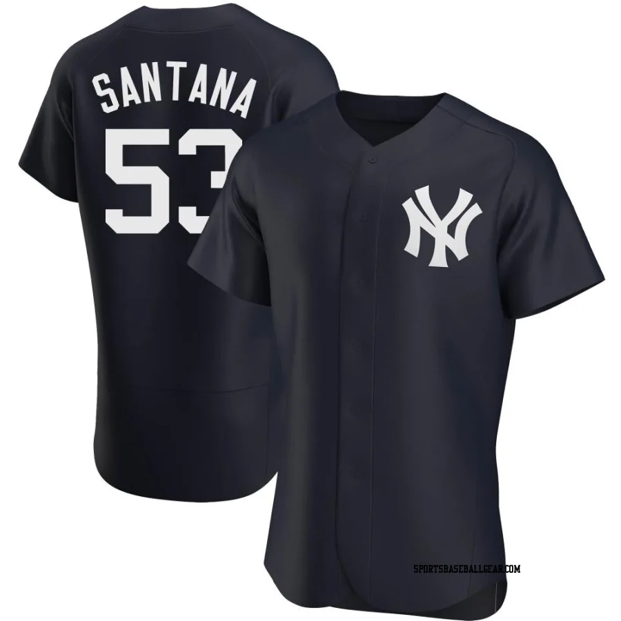 Dennis Santana Men's New York Yankees Navy Authentic Alternate Jersey