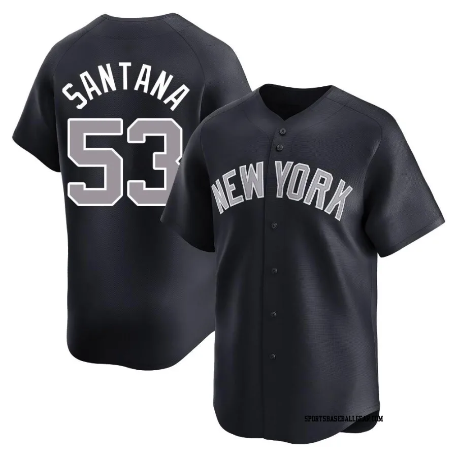 Dennis Santana Men's New York Yankees Navy Limited Alternate Jersey